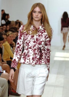 Gucci by Frida Giannini Rosa Jacke mit Blumendruck, Resort 2007