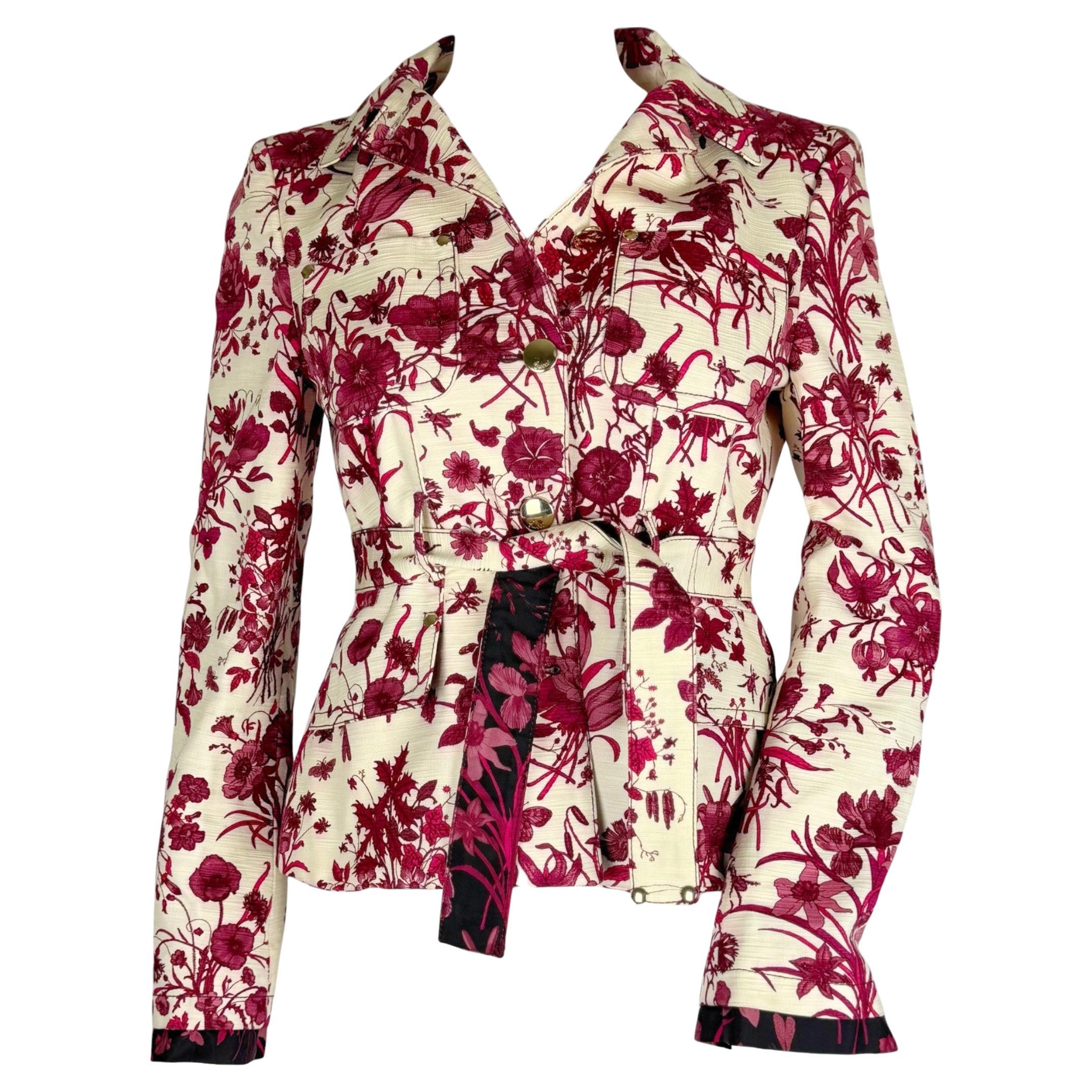 Gucci by Frida Giannini Giacca con stampa floreale rosa, Resort 2007
