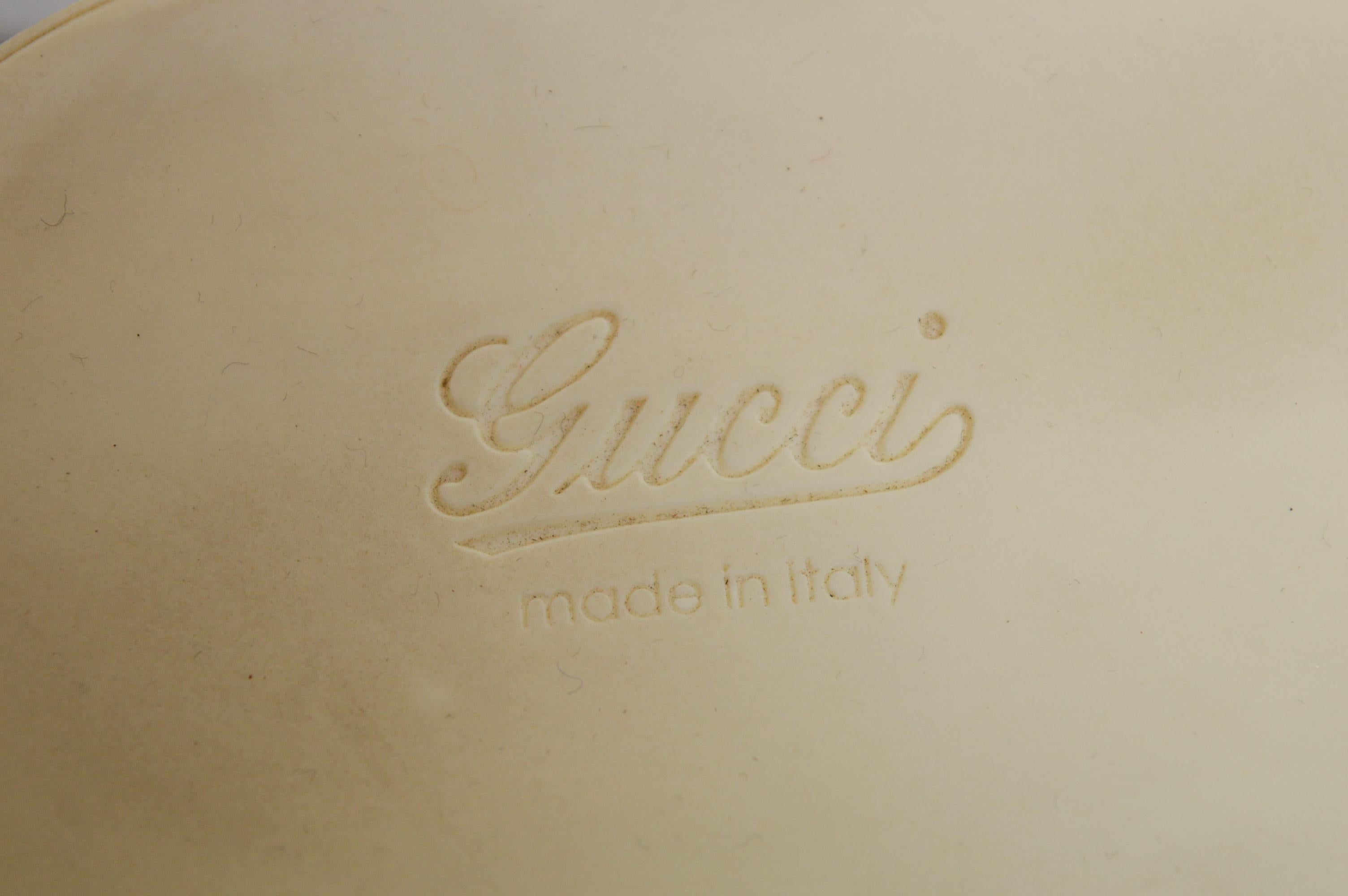 GUCCI by Frida Giannini S/S 2007 Blanco Borgoña Sandalias de playa - Chanclas en venta 2