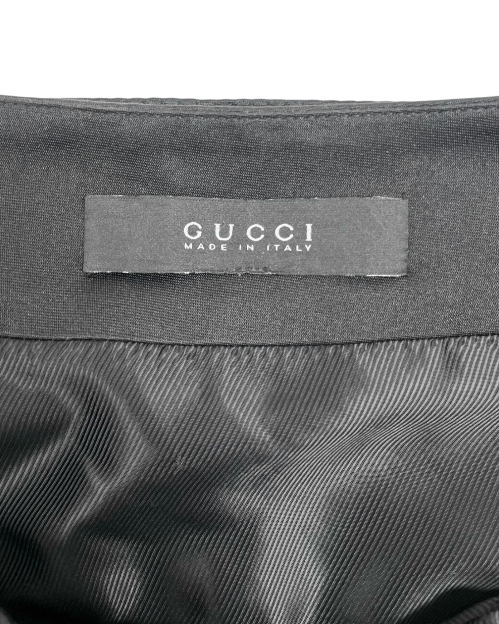 Gucci by Frida Giannini S/S 2009 Falda Cargo con Cinturón Negra en venta 3