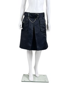 Gucci by Frida Giannini S/S 2009 Black Belted Cargo Skirt