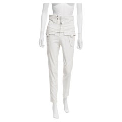 Gucci by Frida Giannini S/S 2009 White High Wasted Tactical Pants