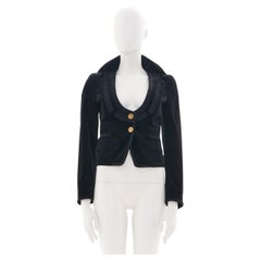 Gucci by Frida Giannini	F/W 2008 Black fitted jacket with gold buttons closure