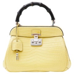 Gucci by Frida Giannini	F/W 2013 Lady Lock Yellow Croco Bag