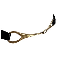 GUCCI by TOM FORD 1996 Vintage Patent Leather Belt w. Gold Hardware