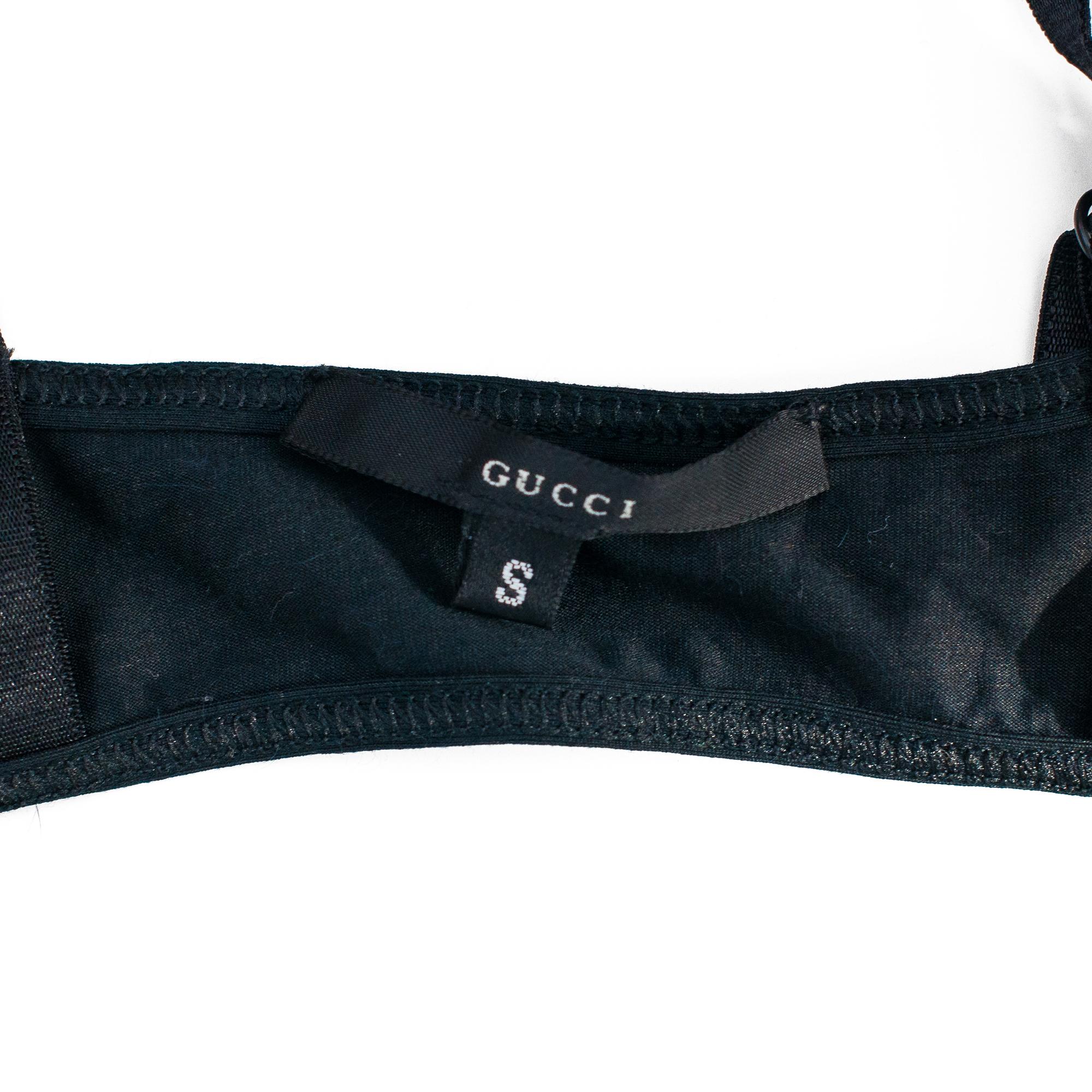 Soutien-gorge noir en cristal Gucci by Tom Ford for Gucci 1998 Excellent état à London, GB