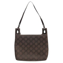 Sac à bandoulière monogramme Gucci by Tom Ford for Gucci 1998 Brown