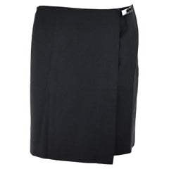 Gucci by Tom Ford 1998 G Square Wool Mini Skirt