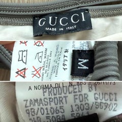 GUCCI by TOM FORD 1998 Vintage Grey Bikini Iconic Swim Bathing Suit 2 Piece