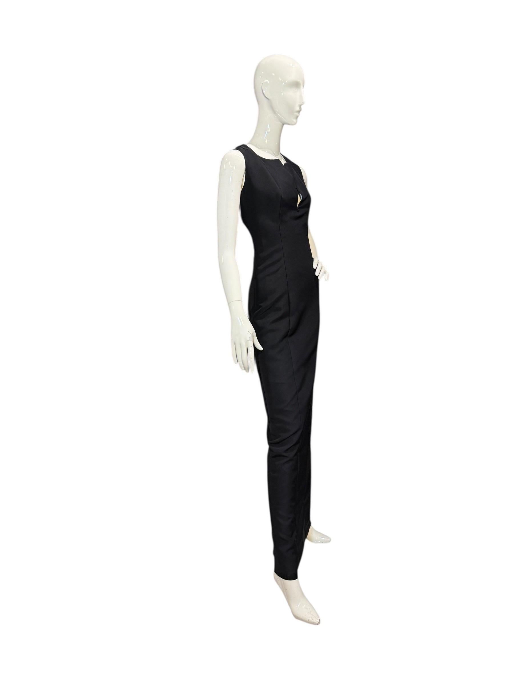 Gucci by Tom Ford 1999 Schwarzes Abendkleid aus Seide mit V-Ausschnitt im Angebot 1