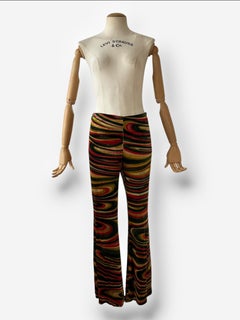 Gucci by Tom Ford 1999 F/W Runway Swirl Print Velvet Trousers