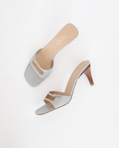 Gucci by Tom Ford 2000s Mint Double Strap Sandals (8.5)