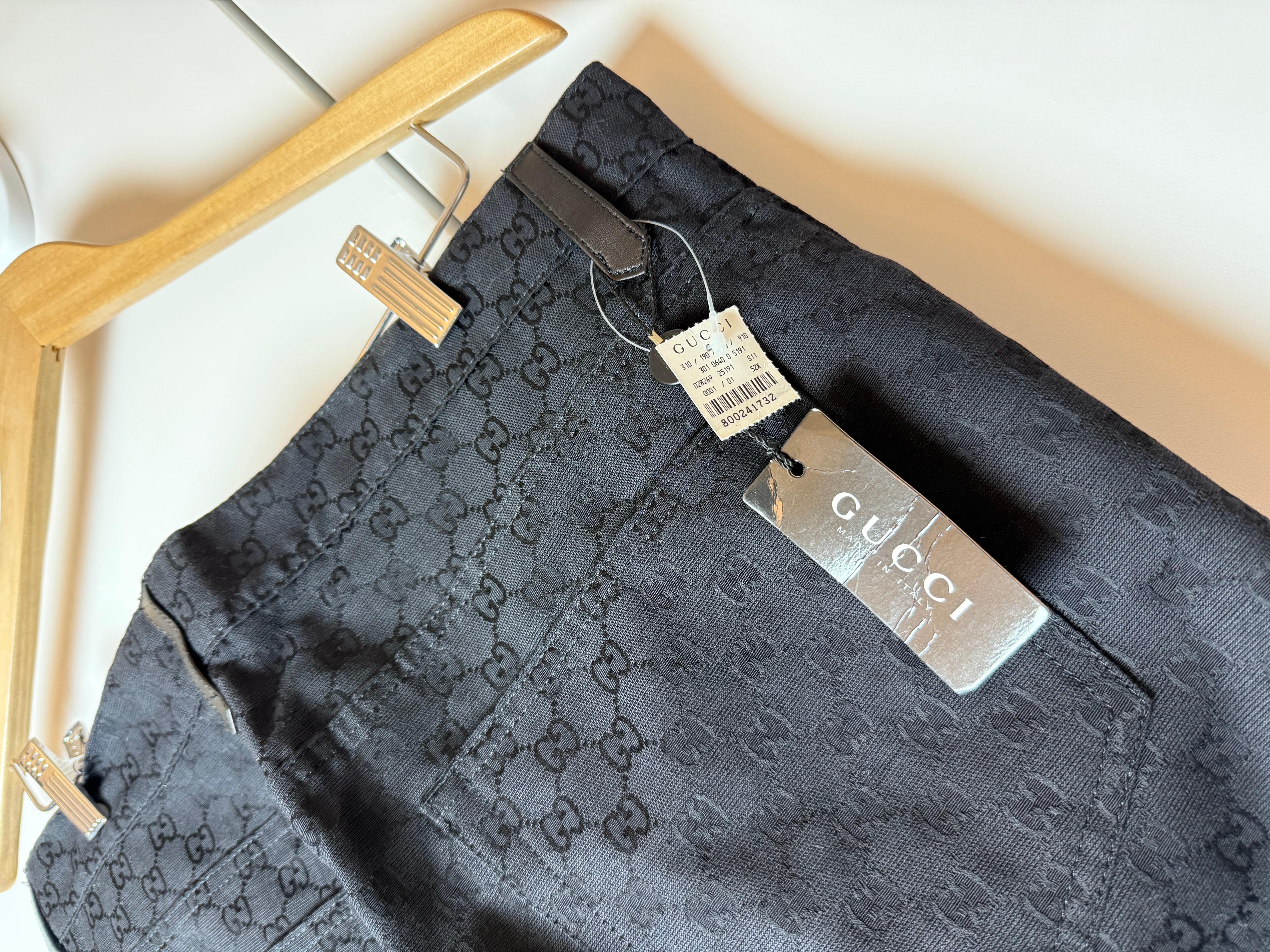 GUCCI by TOM FORD 2001 Vintage GG Logo Denim Jeans 2