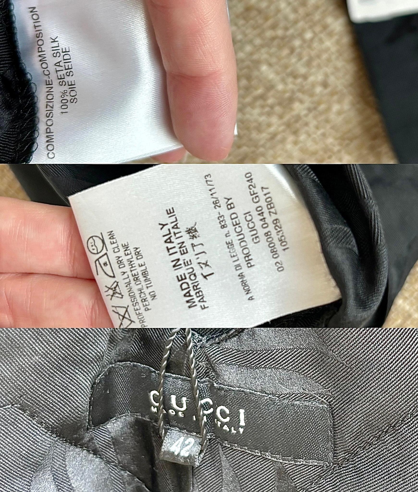 GUCCI by TOM FORD 2002 Vintage Runway Silk Pants 4