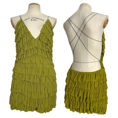 Gucci by Tom Ford 2003 ruffle open back dress