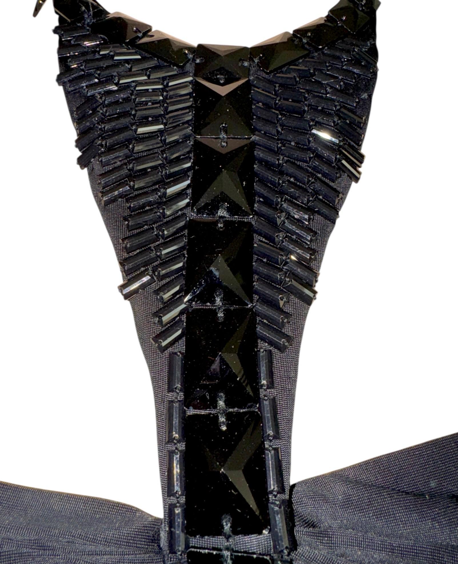 Gucci by Tom Ford 2004 Schwarzes Peek-A-Boo Cocktailkleid Damen im Angebot