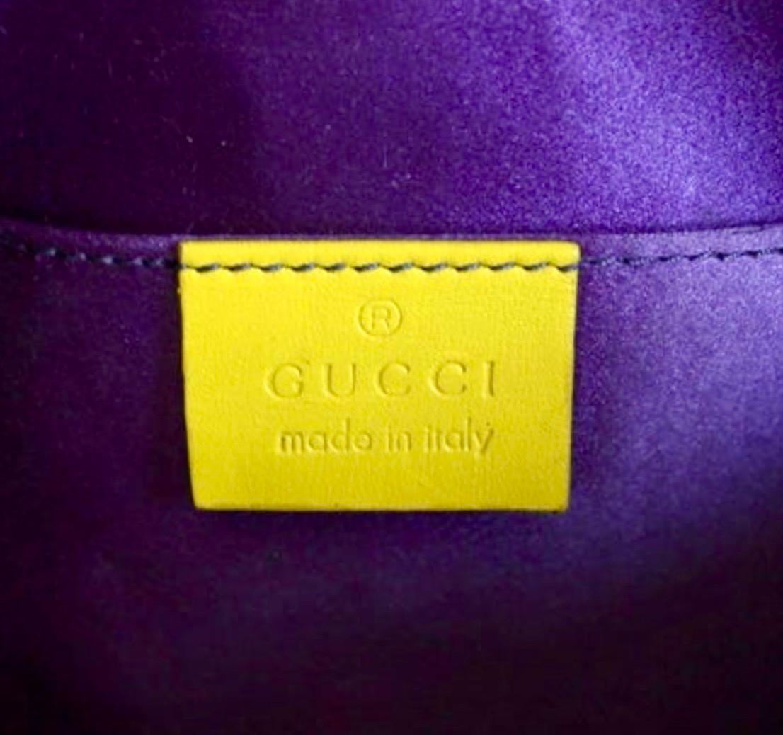 Gucci by Tom Ford 2004 XL Monogram Jeweled Snake Head Horsebit Bamboo Clutch Bag 9