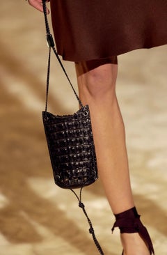 Gucci by Tom Ford A/W 2002 Runway Cross Body Bag in Black Crocodile Leather