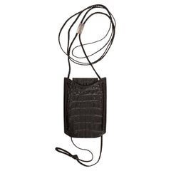 Gucci by Tom Ford A/W 2002 Runway Cross Body Bag in Black Crocodile Leather