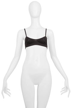 Gucci By Tom Ford Army Green Knit Bra Top 1998