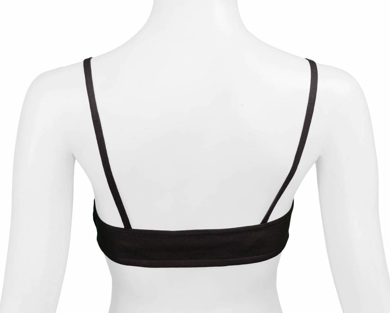 Women's Gucci By Tom Ford Army Green Knit Bra Top 1998 For Sale