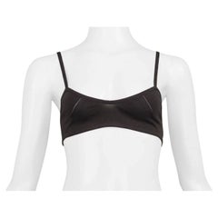 Gucci By Tom Ford - Top de soutien-gorge en tricot vert armée 1998