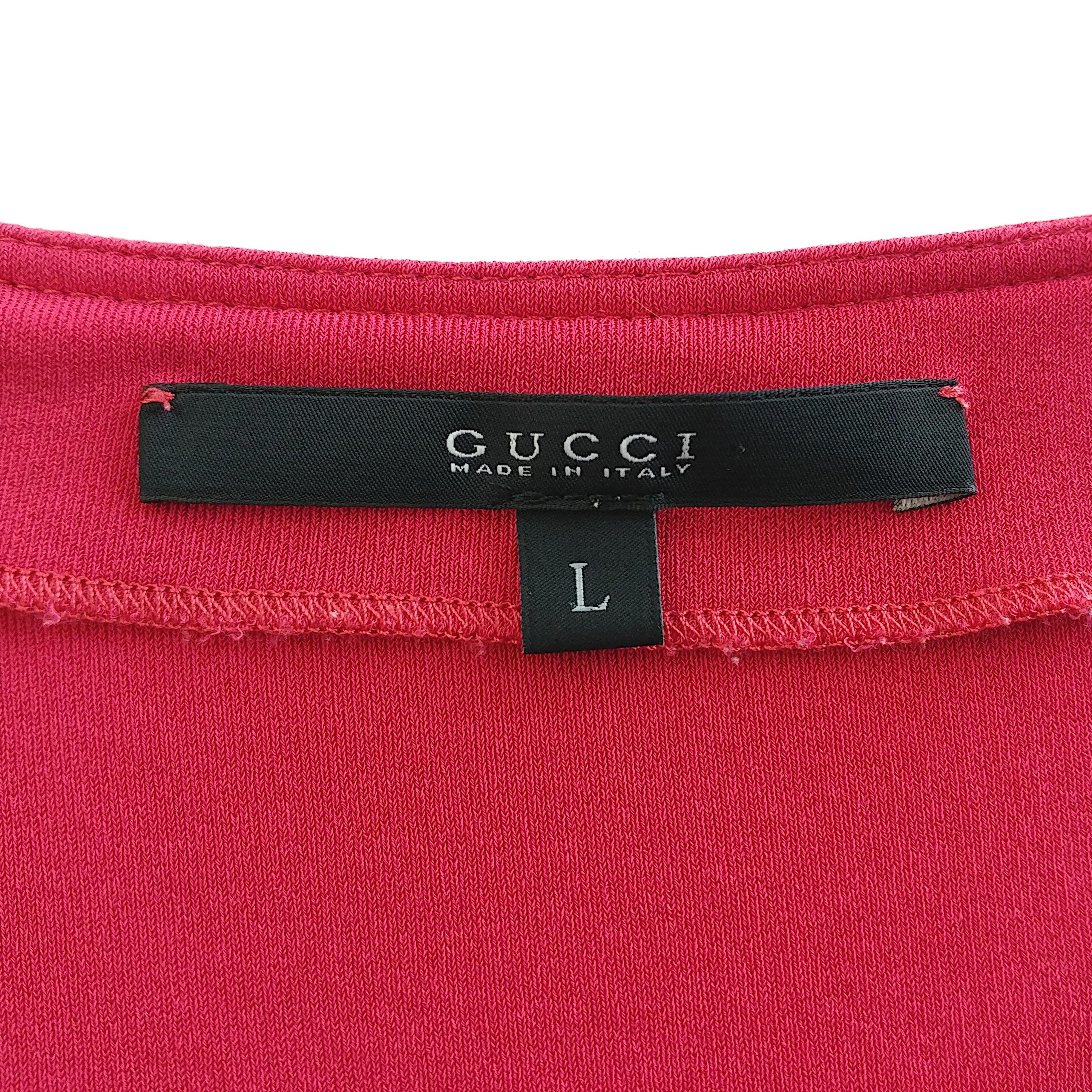 Women's GUCCI by Tom Ford – Authentic Vintage Red Blouse with Side Knot  Size L