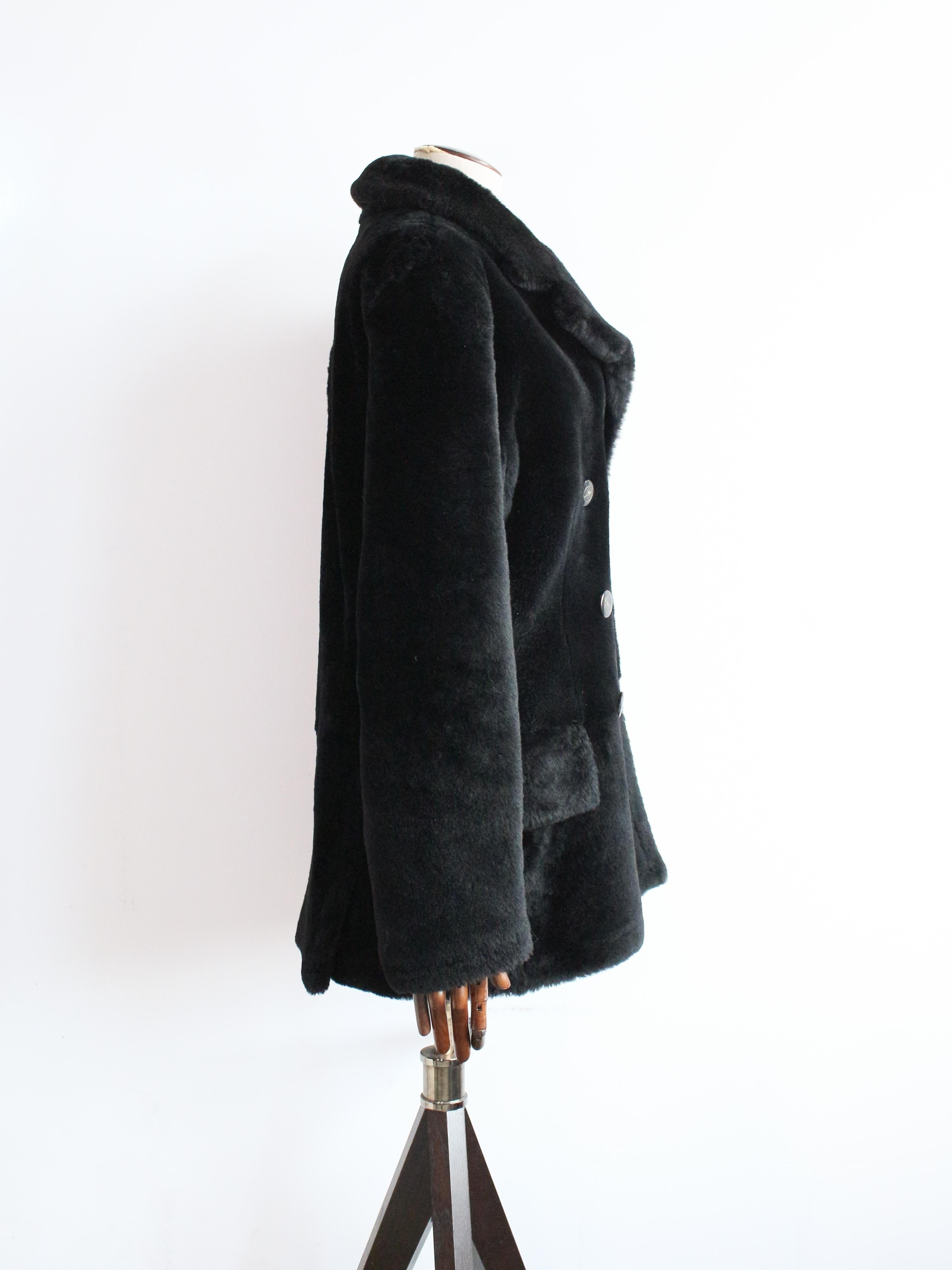 Gucci by Tom Ford Autunno/Inverno 1995 Kate Moss Cappotto doppio petto in shearling In condizioni buone in vendita a Manchester, GB