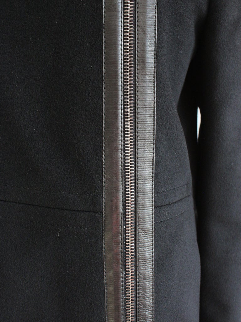 Gucci by Tom Ford Autumn/Winter 2001 Black Wool Cashmere Zipped