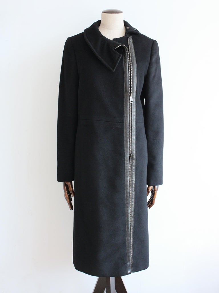 Gucci by Tom Ford Autumn/Winter 2001 Black Wool Cashmere Zipped