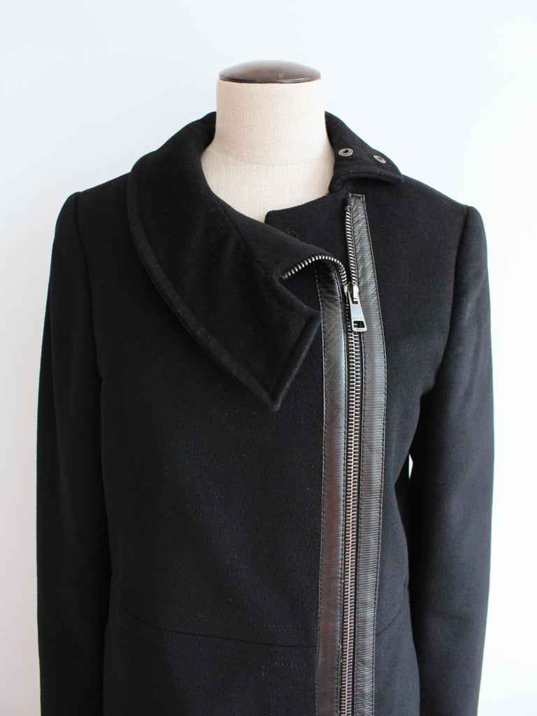 Gucci by Tom Ford Autumn/Winter 2001 Black Wool Cashmere Zipped