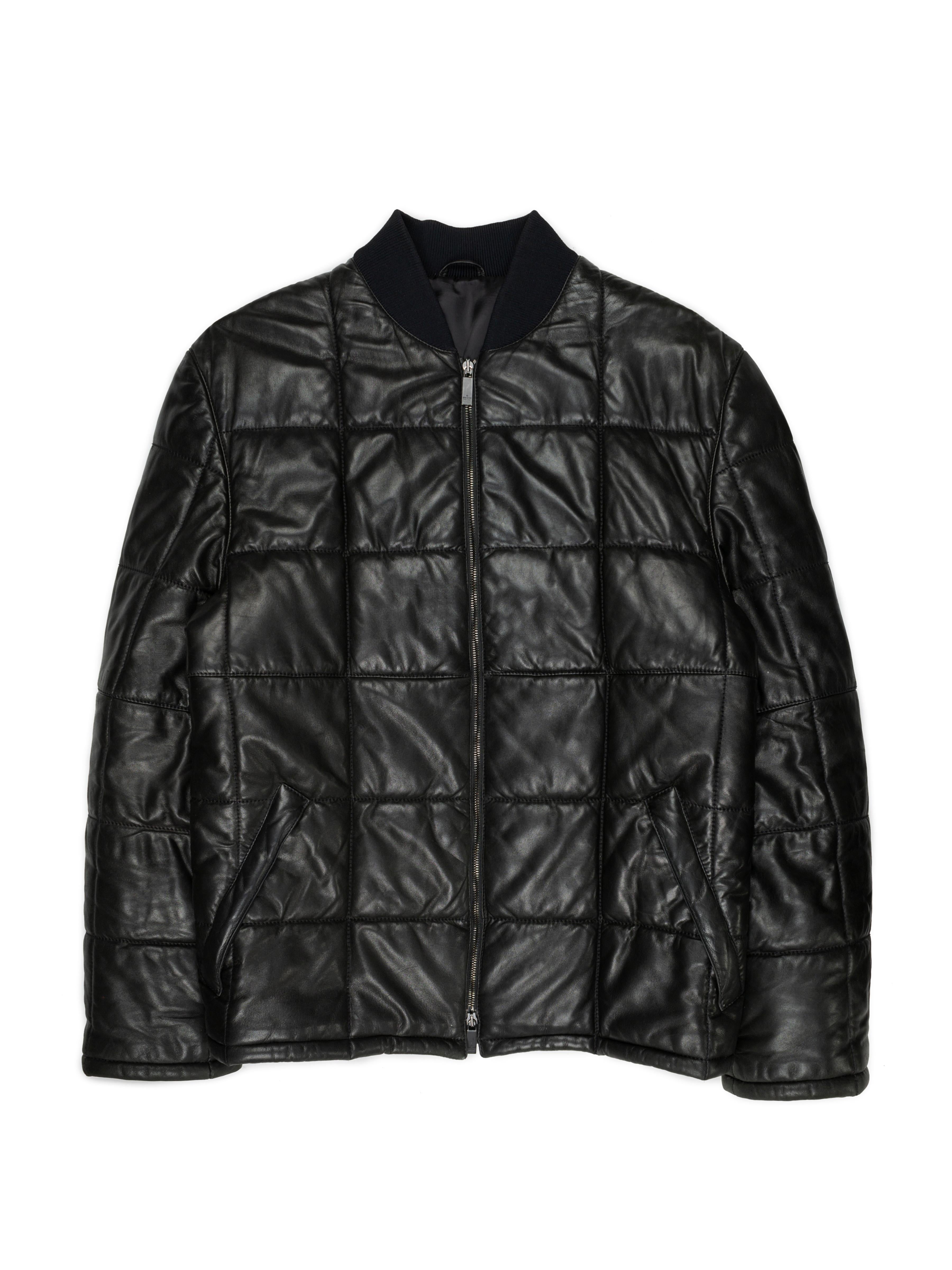 Black Gucci by Tom Ford AW1998 Quilted Leather Bomber Jacket