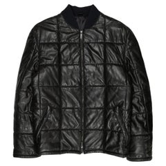 Bomber en cuir matelassé Gucci by Tom Ford AW1998