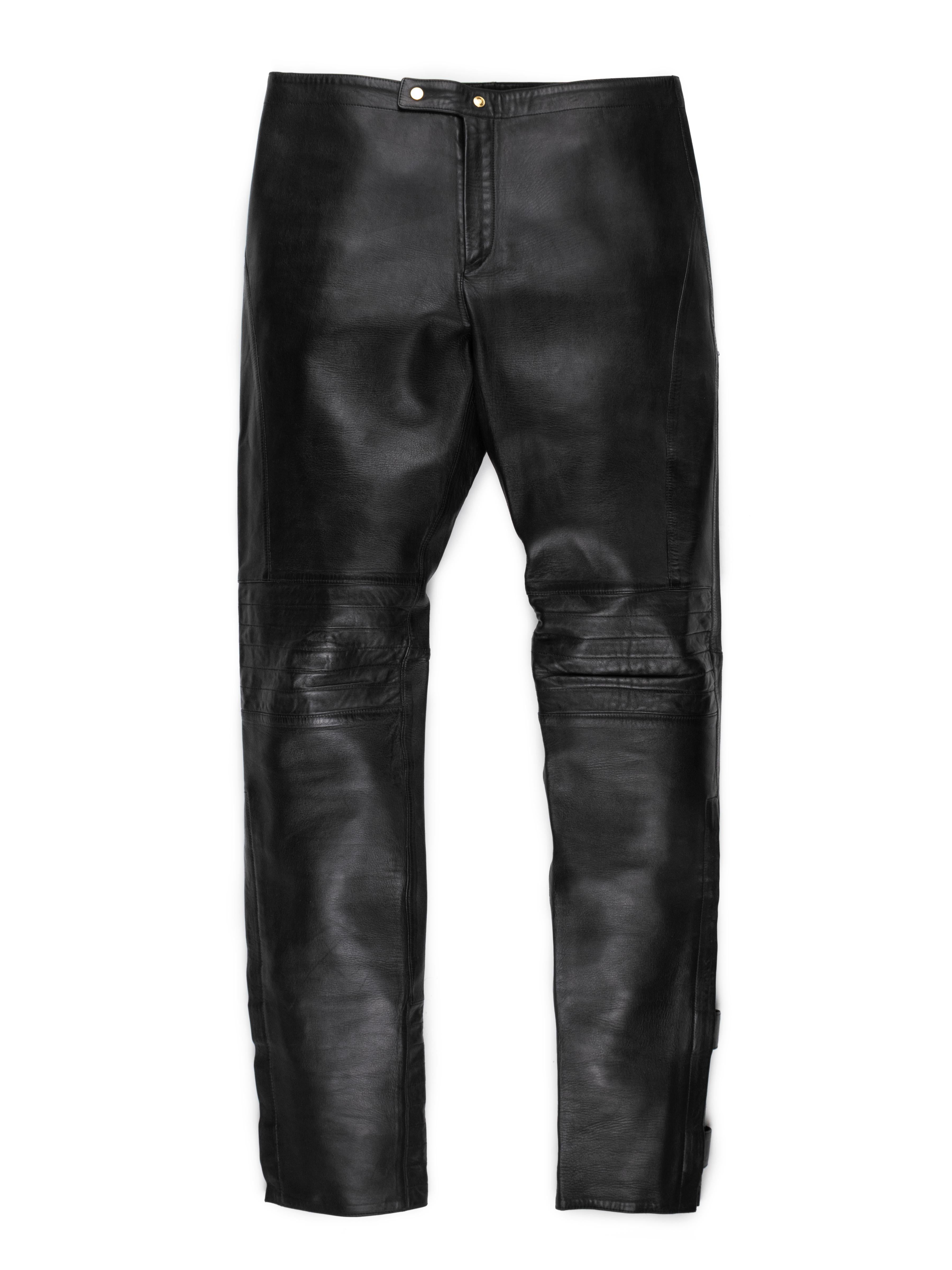 Black Gucci by Tom Ford AW2000 Moto Pants