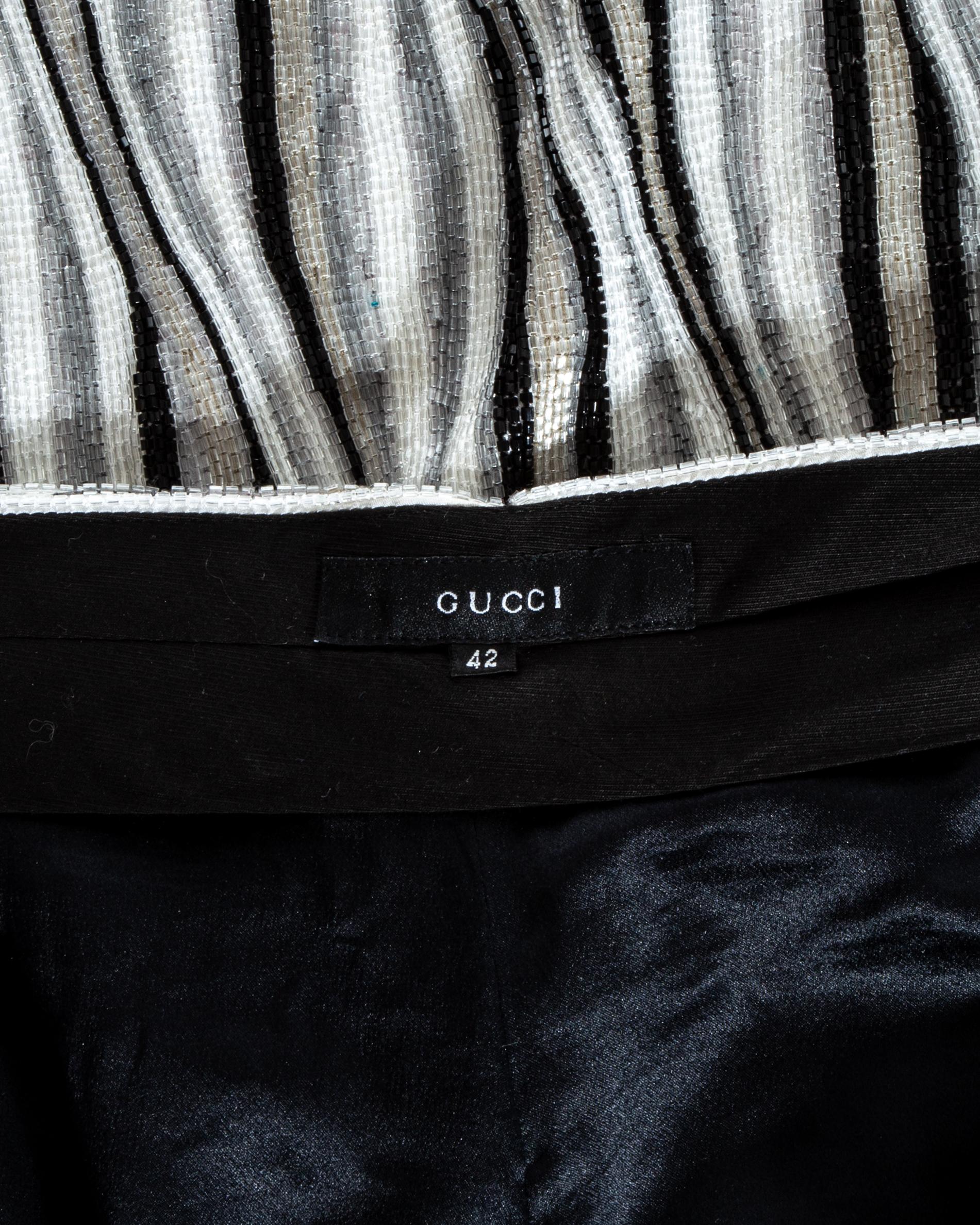 Pantalon de soirée évasé à perles Gucci by Tom Ford, P/E 2000 en vente 2