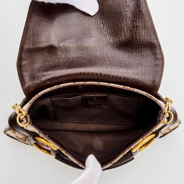 Gucci Tom Ford Monogram Horsebit Chain Clutch Bag at 1stDibs
