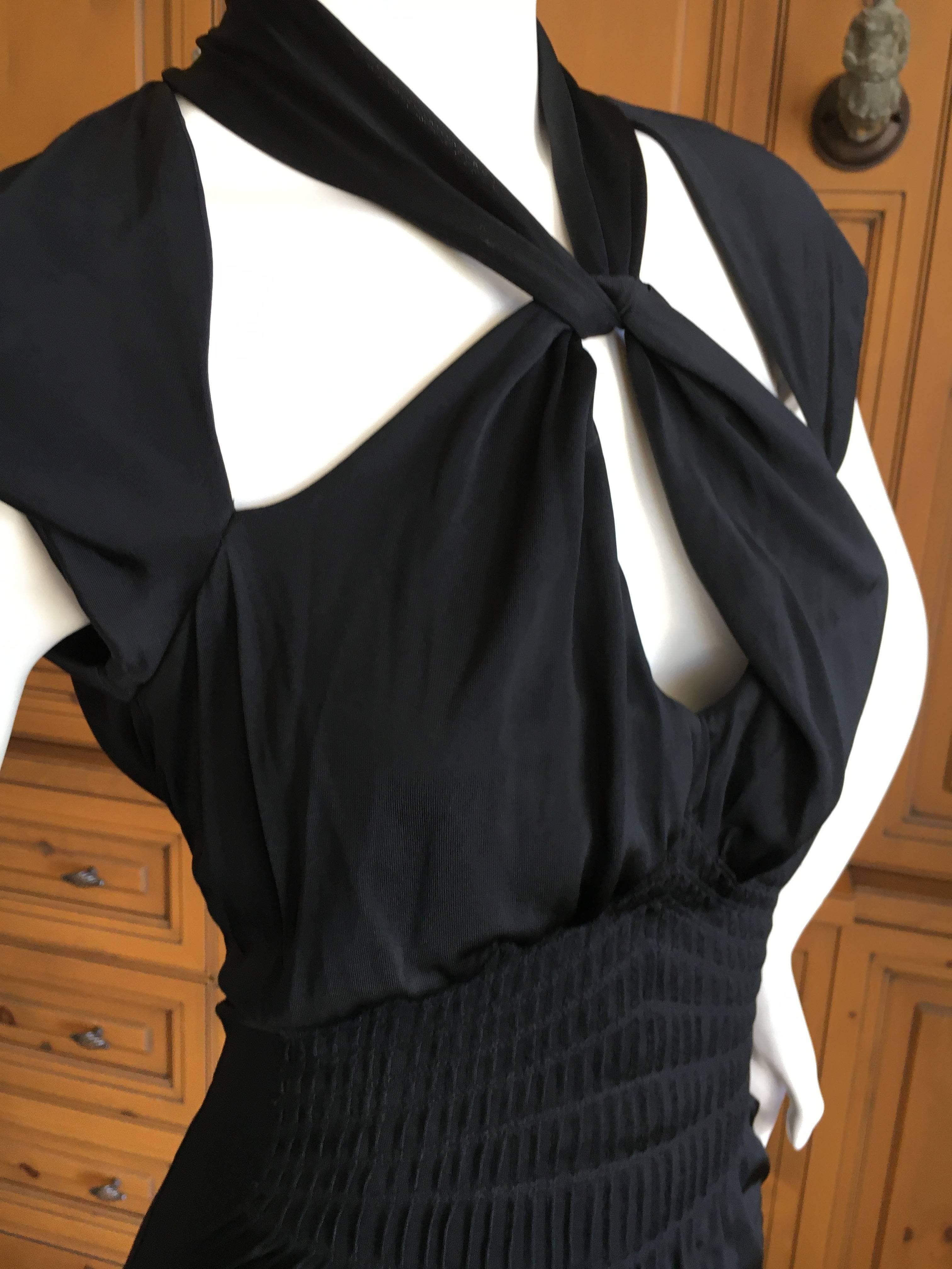 Women's or Men's Gucci by Tom Ford Black Backless Knot Dress For Sale