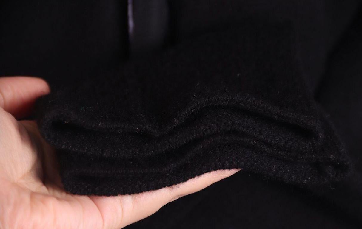 Gucci By Tom Ford Cardigan ouvert en cachemire noir 2000s en vente 2