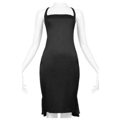 Gucci by Tom Ford Black Dress with Back Pleat Fan Detailing