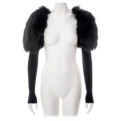 Cache-nez en fourrure de renard noir et jersey de soie, fw 2003, Gucci by Tom Ford