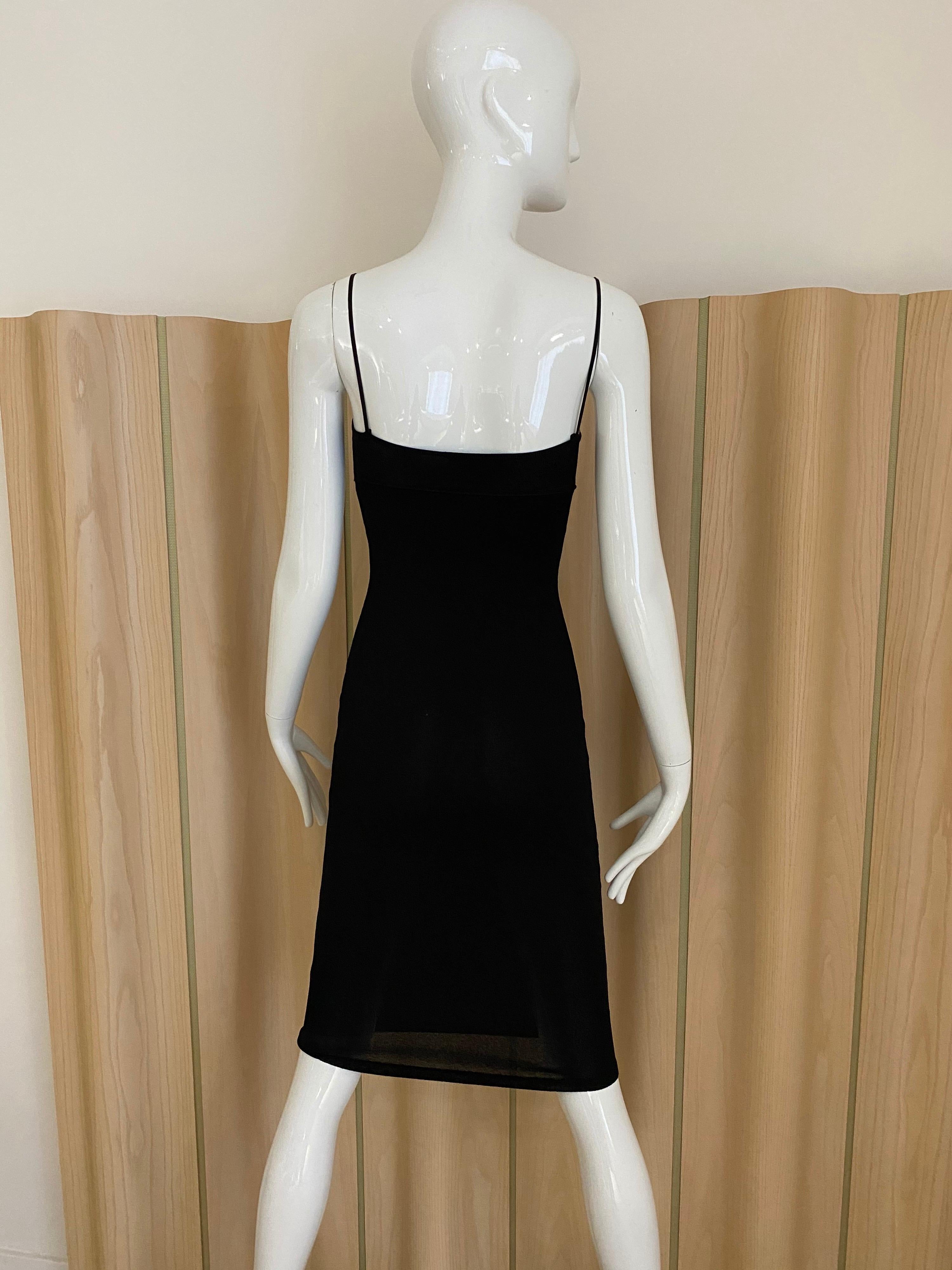 black spaghetti strap dress