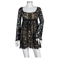 Gucci by Tom Ford Black Lace Babydoll Dress, SS 1996
