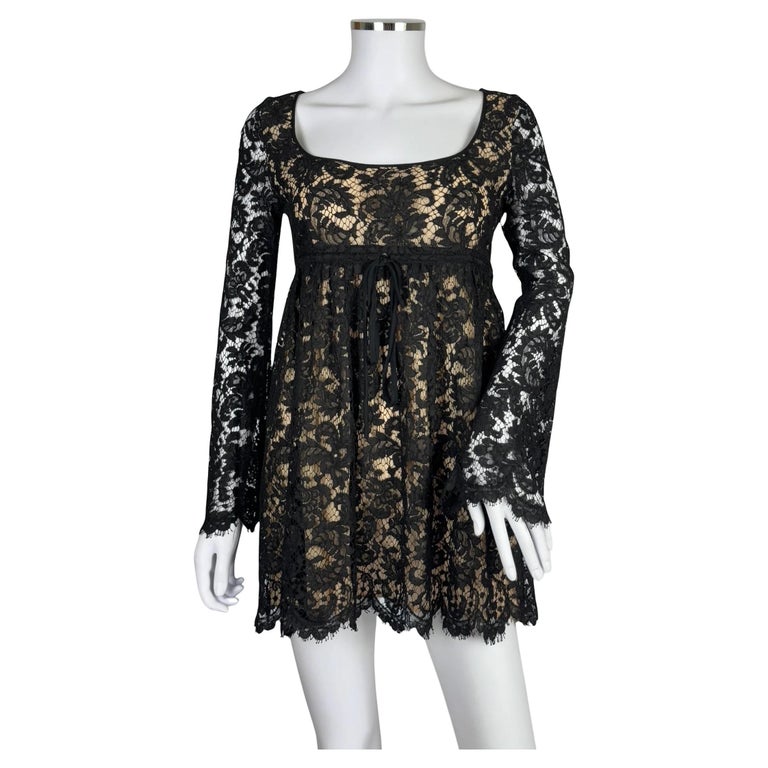 black lace babydoll dress Shadow Kiss Lace Babydoll Dress main image 1