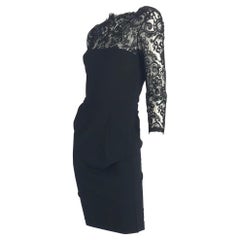 Gucci by Tom Ford Black Lace Cocktail Dress