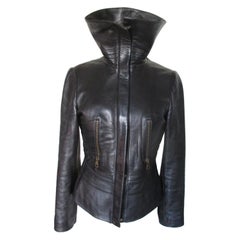 Gucci by Tom Ford Black Leather Jacket at 1stDibs