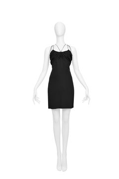 Gucci By Tom Ford Black Mini Dress With Cutouts 2002