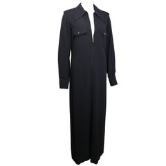 Maxi abito Safari nero di Gucci by Tom Ford