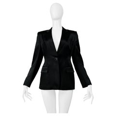 Gucci By Tom Ford Giacca da sera in raso nero 1996