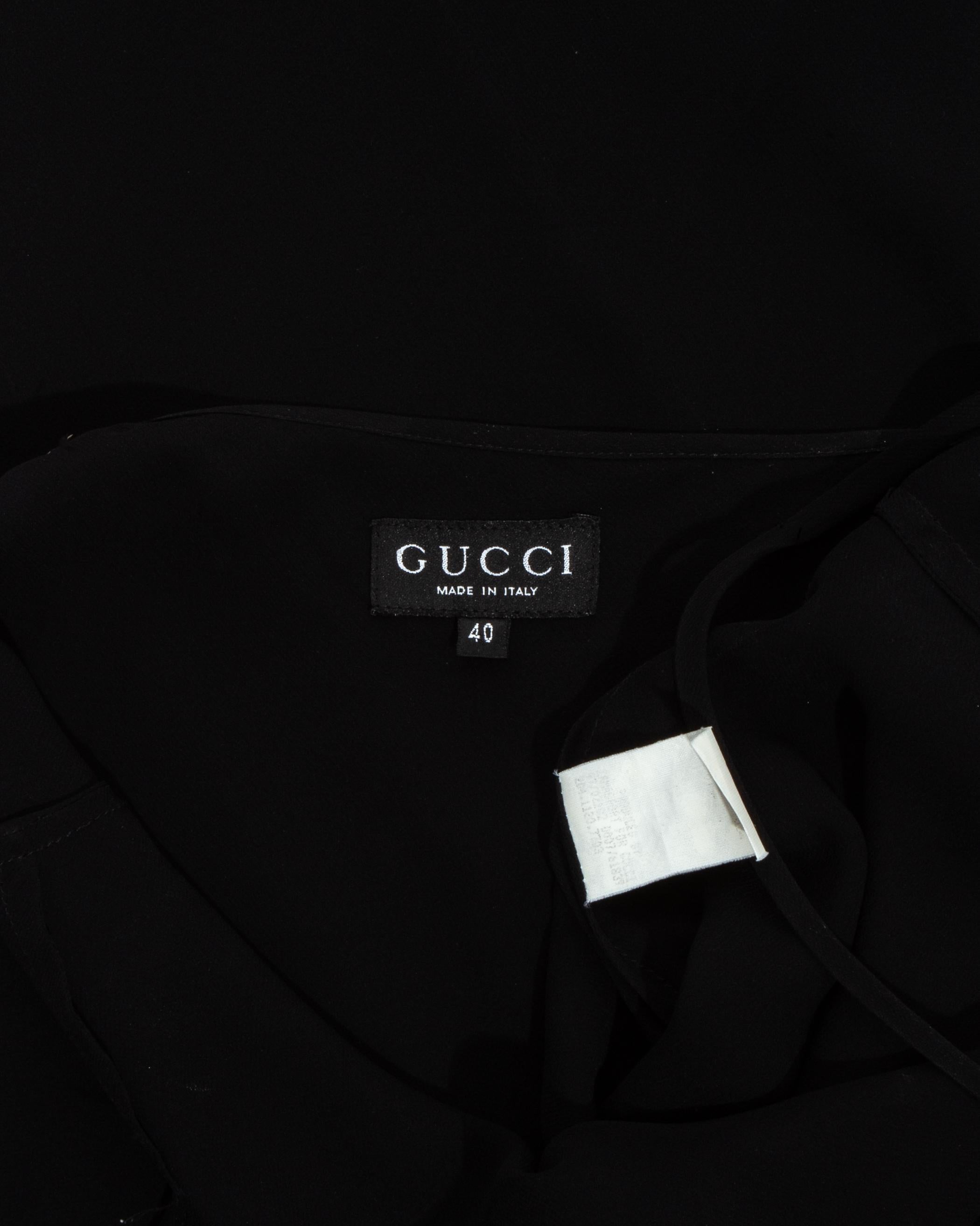 Gucci by Tom Ford black silk bias cut evening dress, ss 1997 In Good Condition In London, GB