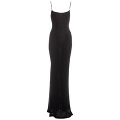 Gucci by Tom Ford black silk bias cut evening dress, ss 1997